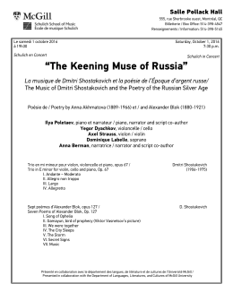 The Keening Muse of Russia