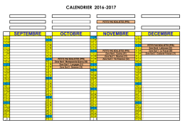 calendrier 2016-2017 novembre decembre octobre septembre