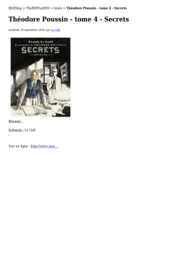 Théodore Poussin - tome 4 - Secrets