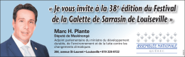 « Je vous invite à la 38e édition du Festival de la Galette de Sarrasin