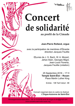Page 1 N.D de solidarité SÑE au profit de la Cimade Jean