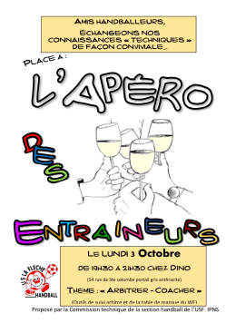 flyers apÃ©ro des entraineurs oct 2016