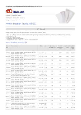 Nylon filtration fabric NITEX