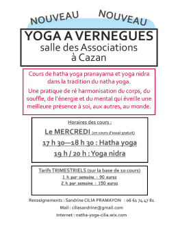 YOGA A VERNEGUES