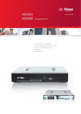 HD404 HD408 - Achat caméras vidéo IP