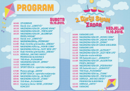 Program 2015 - Dječji Sajam Zadar