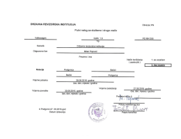 Putni nalozi do 03.10.2016 - Državna revizorska institucija