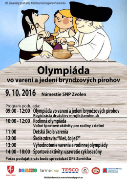 OlympiĂˇda vo varenĂ bryndzovĂ˝ch haluĹˇiek