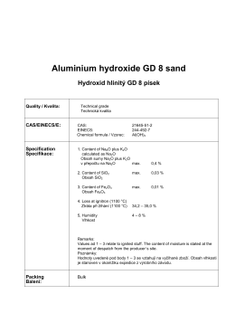 Aluminium hydroxide GD 8 sand