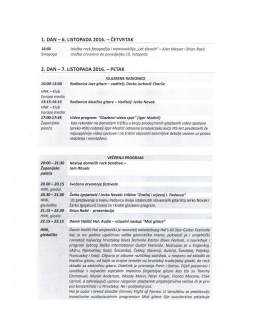 Festival letećih gitara &ndash; detaljan program