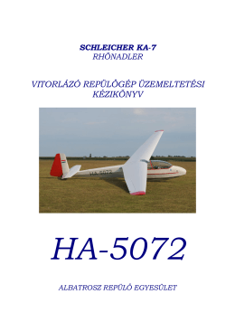 schleicher ka-7 - Albatrosz Repülő Egyesület