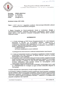 4707 2016 MEKH Határozat 2016.11.09.