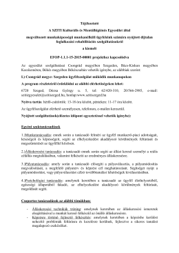 EFOP-1.1.1-15 - Sziti Szeged Egyesület Honlap