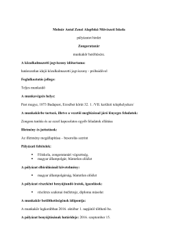 Zongoratanári állás - PDF