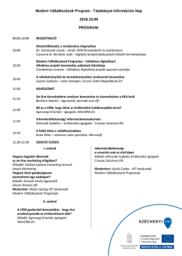 Tatabányai Információs Nap 2016.10.06