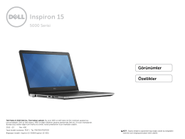 Dell Inspiron 5558 S5005W41C Kullanım Kılavuzu