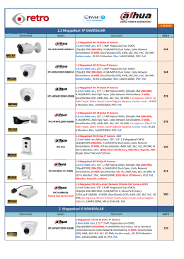 1,3 Megapiksel IP KAMERALAR 2 Megapiksel IP