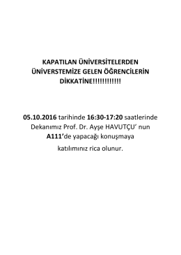 05.10.2016 tarihinde 16:30