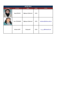 Page 1 KATKI PAYI FotoğRAr E5&Uuml;ME GĞRE/ DAHİLİ İrem