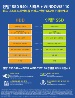 인텔 SSD 540s 시리즈 + Windows 10 HDD 대 SSD (최종)