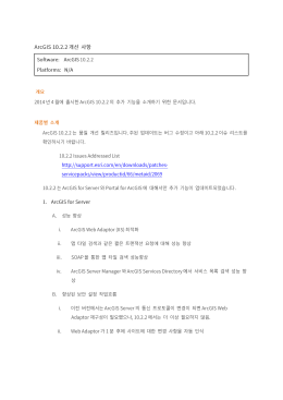 ArcGIS 10.2.2 개선 사항