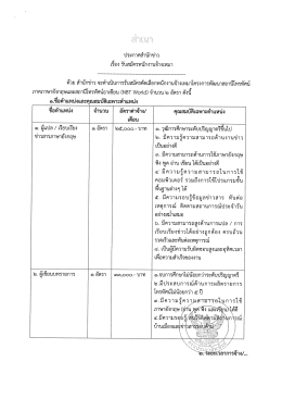 สำนักข่าวกรมประชาสัมพันธ์ (NBT World) จำนวน 2 อัตรา