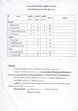รายการแข่งขัน - โรงเรียนปิยวัฒนศาสตร์