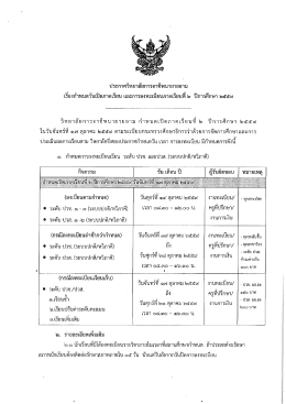 ประกาศวิทยาลัยฯ เรื่องกำหนดวันเปิดภาคเรียนและลงทะเบียน ภาคเรียนที่ 2