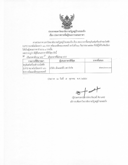 ประกาศมหาวิทยาลัยราชภัฏหมู่บ้านจอมบึง