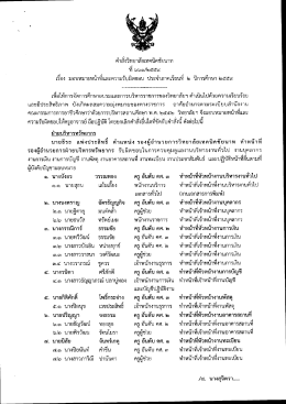 คำสั่งมอบหมายหน้าที่และความรับผิดชอบ ประจำภาคเรียนที่ 2 ปีการศึกษา
