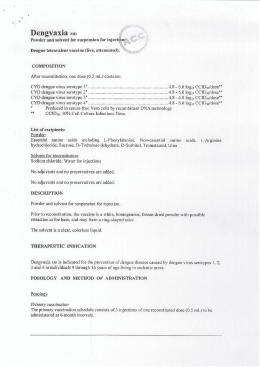 Dengvaxia Serbuk+pelarut injeksi - Vaksin Dengue