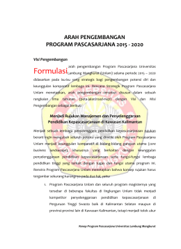 Formulasi - Pascasarjana - Universitas Lambung Mangkurat