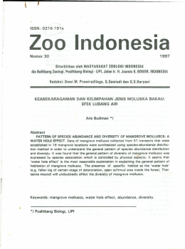 Zoo Indonesia - Jurnal Biologi LIPI