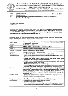 Teknik Alat Berat Modul I - Program Guru Pembelajar Jenjang SMK