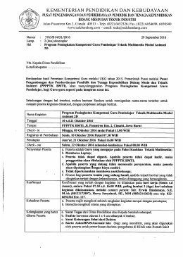 Animasi 2D - Program Guru Pembelajar Jenjang SMK