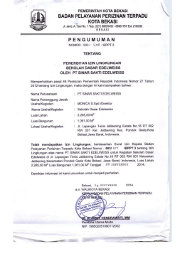 badan pelayanan perizinan terpadu kota bekasi