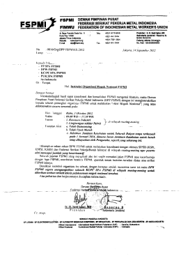 Page 1 FsPMI DEwAN PIMPINAN Pusat -