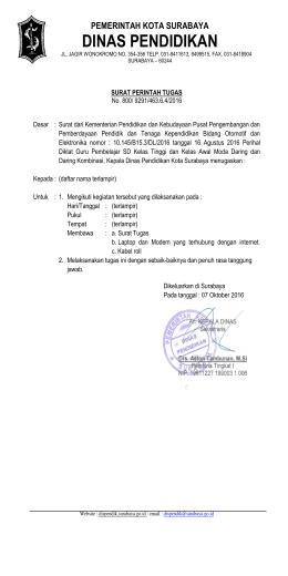 surat-tugas-peserta - Dispendik Ketenagaan Surabaya