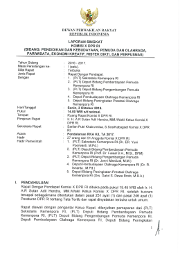 Page 1 : Era DEWAN PERWAKILAN RAKYAT REPUBLIK