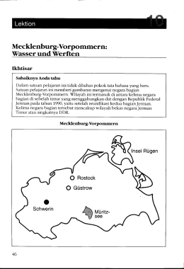 Mecklenburg-Vorpommern: Wasser und Werften