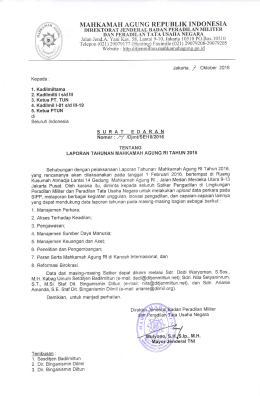 Page 1 MAHKAMAH AGUNG REPUBLIK INDONESIA DIREKTORAT
