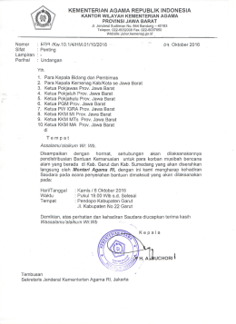 Undangan ke Garut - portal kemenag prov. jawa barat