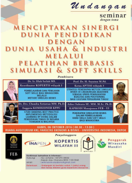 Page 1 Zae a a re 2 a re Seminar dengan tema M E N C  PTA KA N