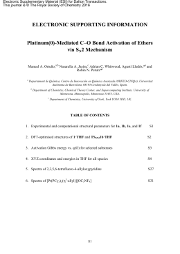 Mediated C–O Bond Activation of Ethers via SN2 Mechanism