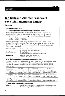 Ich habe ein Zimmer reserviert