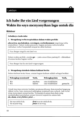 Ich habe ihr ein Lied Vorgesungen Waktu itu saya menyanyikan