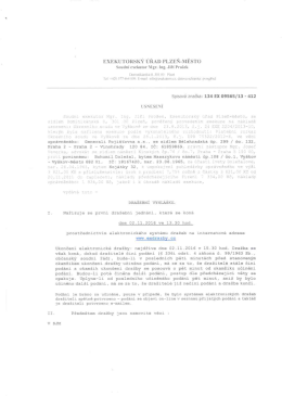 Dražební vyhláška