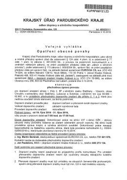 Page 1 ::::II UPAPŘŘYZ1ZD KRAJSKÝ ÚŘAD PARDUBICKÉHO