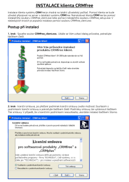 Instalace klienta CRMfree
