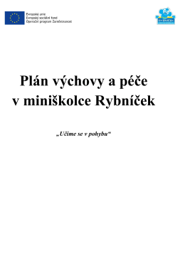 Plán výchovy PDF
